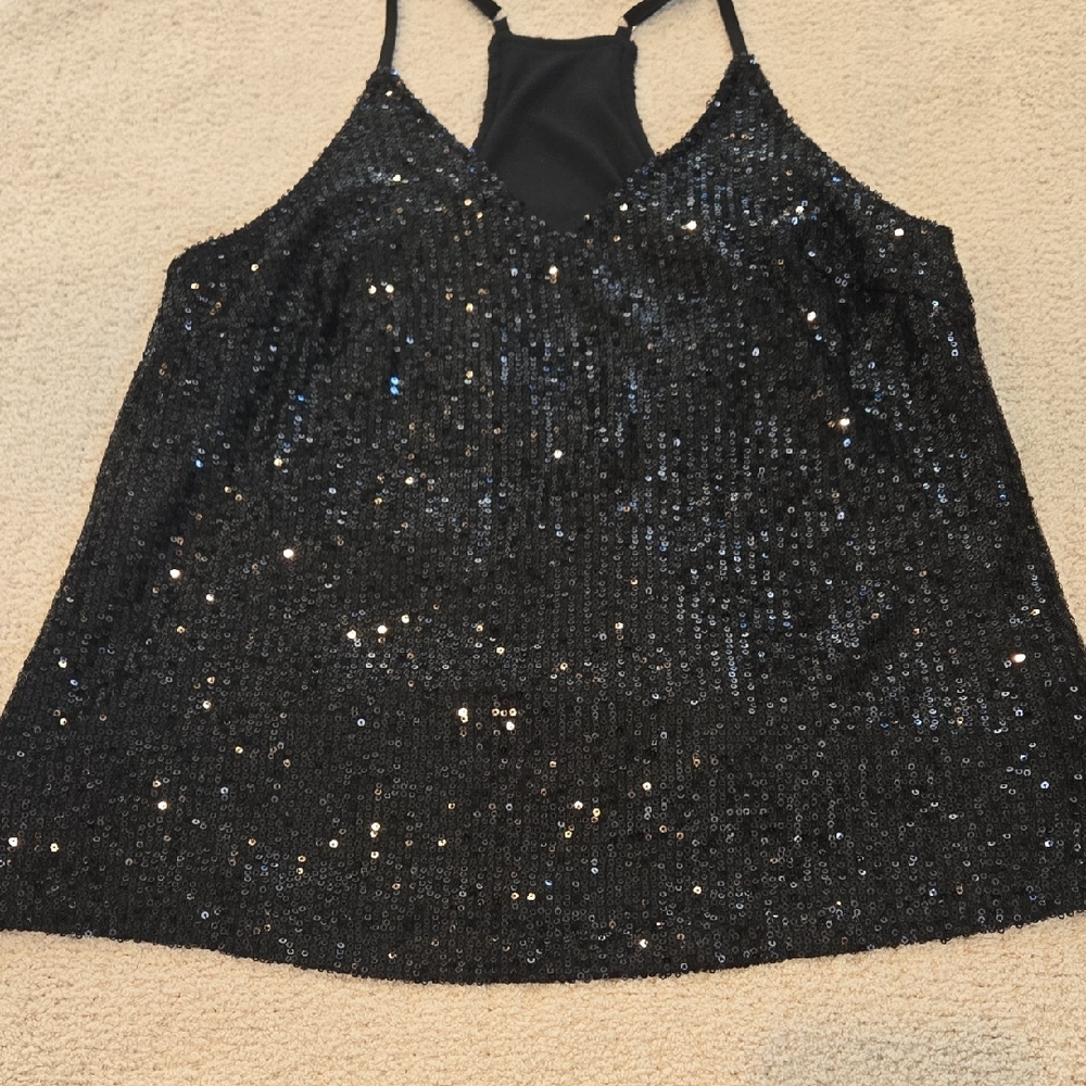 Sequin Black Women's Top